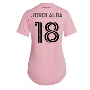 Inter Miami Jordi Alba #18 Hemmatröja Kvinnor 2023-24 Kortärmad